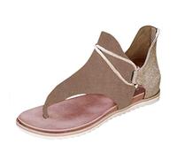 Flipflop Sandalias de verano para mujer, sandalias de verano de piel, sandalias planas de piel, transpirables, sandalias de dedos abiertas, sandalias altas de verano, sandalias de pies anchos