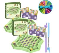 Flipfun Flip Match Board Game, 2026 New Memory Flip Game for Kids, Memory Chess Over Card Board, Animal & Fruit Themed Matching Tiles, Educational Toy for Kid and Family Party Gathering (2Mix)