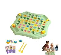 Flipfun Match Board Game, Memory Checkerboard Over Card Board, 52PCS Flip Chess Memory Game, Double Educational Toys, for Family Party Game (Animals)