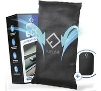 FLIPLINE Deshumidificador ecológico para coche, 2 x 1 kg [fabricado en Alemania] + almohadilla antideslizante reutilizable para el coche contra las ventanas del coche empañadas - Cojín de humedad de