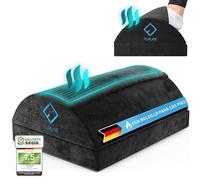 FLIPLINE Reposapiés de escritorio con bolsillo de fibra de flojel [ThermoFlow] Reposapiés de altura regulable para escritorio de oficina en casa, accesorios - reposapiés reposapiés reposapiés