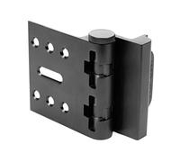 FlipLok - Cerradura de puerta de alta seguridad, 10 veces más fuerte que un cerrojo, cerradura de teclado, negro, sin llave