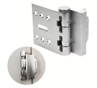 FlipLok - Cerradura de puerta de alta seguridad, 10 veces más fuerte que un cerrojo, cerradura de teclado, plateado, sin llave