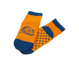 Flipper Swimsafe 1052 - Aquasocks con suela antideslizante en azul-naranja, para niños y bebés, talla 23 -26, ideal para ir a la piscina sin preocupaciones