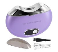 Flippers de Uñas Eléctrico, Clipper de Uñas Automático,Terrimer de Uñas Eléctrico Portátil Recargable | Pantalla Digital LCD para Cortador de Seguridad Ajustable con 3 Marchas y Luz para Viag