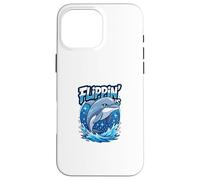 Flippin’ Is Funny Cartoon Dolphin | Humour Animal Ocean Carcasa para iPhone 16 Pro MAX