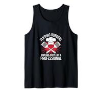 Flipping burgers and bad jokes like a professional Camiseta sin Mangas