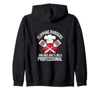 Flipping burgers and bad jokes like a professional Sudadera con Capucha