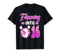 Flipping Into 16 Cheerleader Chica que cumple 16 años Camiseta