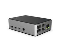 FLIRC Case - Aluminium Gehäuse für Raspberry Pi 4, silber/schwarz