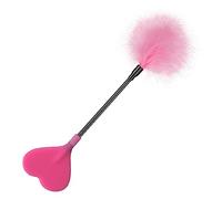 Flirting Feather Hand Pat Productos sexuales para adultos SM Batidor en forma de corazón Juguetes atractivos románticos(Pink)