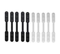 Flisdtry 10 unidades de máscara de hebilla fija para las orejas, correa ajustable con hebilla auxiliar, hebilla de ajuste deslizante