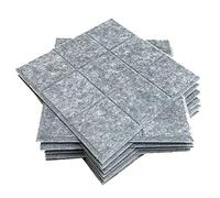 Flisdtry 12 paneles de absorción de 12 x 12 x 0.4 pulgadas, panel de aislamiento acústico insonorizado, azulejos de biselado para tratamiento acústico