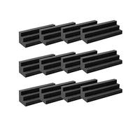 Flisdtry 12 placas de espuma acústica, aislamiento acústico, almohadilla de espuma de estudio para trampa, estudio de pared o en casa