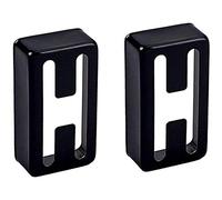 Flisdtry 2 piezas de cubierta de agujero H para guitarra, cubierta negra Humbucker para accesorios de guitarra eléctrica, adecuada para Humbucker de guitarra eléctrica