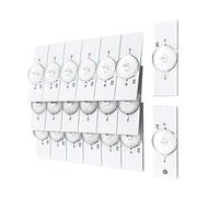 Flisdtry 20 piezas 6 V SMD lámpara cuentas con lente óptica Fliter para reparación de TV LED de luz LED accesorios