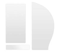 Flisdtry 3 púas de guitarra acústica de alta calidad, tipo básico, , transparente, para guitarras acústicas