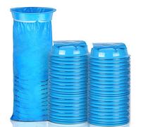 Flisdtry 45 bolsas de vómito de 1000 ml, bolsas de mareo por movimiento, bolsas de Emesis azules, bolsas desechables para barra de coche, bolsa de viaje