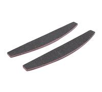 Flisdtry 50 limas de uñas de grano 100/180, peine de doble cara, forma curvada, de uñas de media luna para lijar