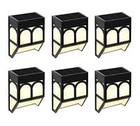 Flisdtry 6PCS Valla solar impermeable al aire libre