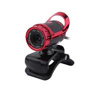 Flisdtry A859 - Cámara de vídeo USB de 360 grados, 12 megapíxeles con micrófono integrado que absorbe el sonido