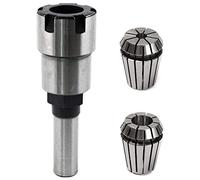 Flisdtry Adaptador convertidor de mandril de extensión de pinza de enrutador de 1/2 pulgada, convertidor de broca de enrutador de 1/2 pulgada y 1/4 pulgadas