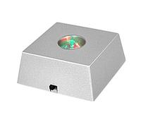 Flisdtry Base de exhibición de piedra LED colorida cambiante luz de torre de cristal soporte de exhibición