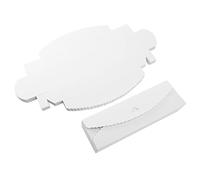 Flisdtry Caja de embalaje de papel kraft natural, 30 unidades, hecha a mano, caja de embalaje de jabón, de boda, caja de papel larga, color blanco