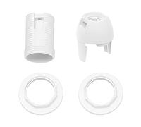 Flisdtry Carcasa de plástico tipo tornillo E14 para lámpara de luz CA 250 V 2 A