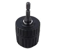 Flisdtry Convertidor de portabrocas sin llave de 3/8 pulgadas 24UNF + adaptador SDS hexagonal de 1/4 pulgadas 0.8-10 mm