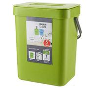 Flisdtry Cubo de basura de 5 litros para colgar en la puerta armario de cocina, cubo de basura para el baño, cubo de basura