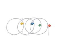 Flisdtry Cuerdas de ukelele para guitarra acústica, ukelele, accesorios de repuesto para instrumentos musicales (5 juegos)