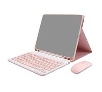 Flisdtry de teclado y mouse Bluetooth para PC de 11 pulgadas para 2020 (rosa)