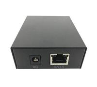 Flisdtry Divisor PoE Gigabit de 12 V 4 A 48 W con alta potencia, 2 RJ45, carcasa de metal, compatible con cámara, impresora