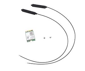 Flisdtry Dual Band 2.4Gbps Wi-Fi 6 AX200NGW 802.11Ax/AC -MIMO 2X2 WiFi AX200 NGFF M.2 Bluetooth 5.0 Red WLAN Card+Antena