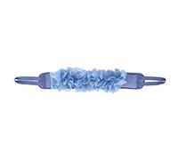 Flisdtry Esponjas de lavado de cuerpo azul para ducha, cepillo de toalla de baño para exfoliación, baño, cinturón, paño de ducha, esponja producto de baño