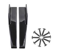 Flisdtry Faldones laterales para vehículos universales, color negro, 450 mm, parte inferior lateral exterior, difusores de coche (negro )