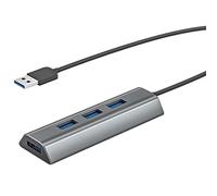 Flisdtry Hub USB 3.0 de 4 puertos, divisor USB ultrafino, concentrador de datos USB portátil, expansor de puerto USB, para PC, portátil, Pro