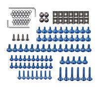 Flisdtry Kit de fijación de tornillos universales para carenado de motocicleta, 137 unidades, color