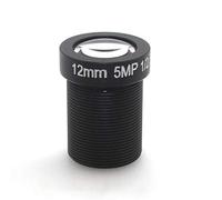 Flisdtry Lente de cámara de una sola placa 12mm 5MP HD Lente de cámara de red CCTV LENS Accesorios de cámara