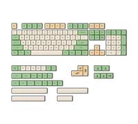 Flisdtry Letras retro de sublimación etérmica PBT para teclado mecánico USB con cable Cherry MX Switch Keycaps, fuente grande