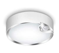 Flisdtry Luz de techo con sensor de movimiento, funciona con pilas, 80 LED, luz interior activada por movimiento, luz diurna