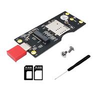 Flisdtry M. 2 a USB3.0 - Tarjeta adaptadora con ranura 3G/4G/5G/LTE Módulo de tarjeta de red M.2 Key B Interfaz USB 3.0