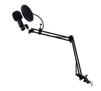 Flisdtry Micrófono condensador USB profesional -F400USB para computadora móvil, micrófono de chat de voz, micrófono de grabación de canciones K para PC portátil