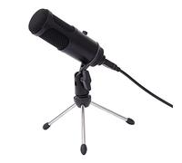 Flisdtry Micrófono condensador USB profesional para grabación de computadora micrófono de ajuste de volumen para PC portátil