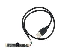 Flisdtry Módulo de cámara de retroiluminación dinámica amplia de hardware de 1080P de 2 millones de píxeles, módulo USB sin controlador 30 marcos (163°)