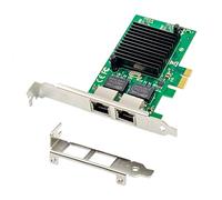 Flisdtry PCIE X1 82576EB Puertos Duales 1000M Gigabit Ethernet Tarjeta de red Red Pci-E Ethernet Server Controler Card