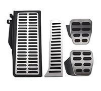 Flisdtry Pedal de acero inoxidable para coche Golf 5 6 MK5 MK6 MK5 MK5 MK5 para A5/AT/Mt 4 piezas