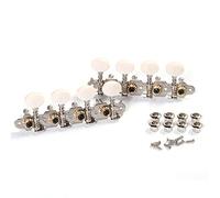 Flisdtry Pinzas de afinación de cuerda de mandolina, cabezales de máquina, clavijas de afinación L+R para instrumentos de mandolina
