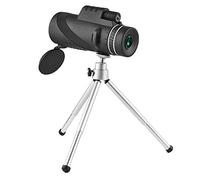 Flisdtry Telescopio monocular para cámara de HD de 40 x 60 pulgadas, para ocular móvil, lente de cámara telefoto de mano, óptica de caza con soporte para